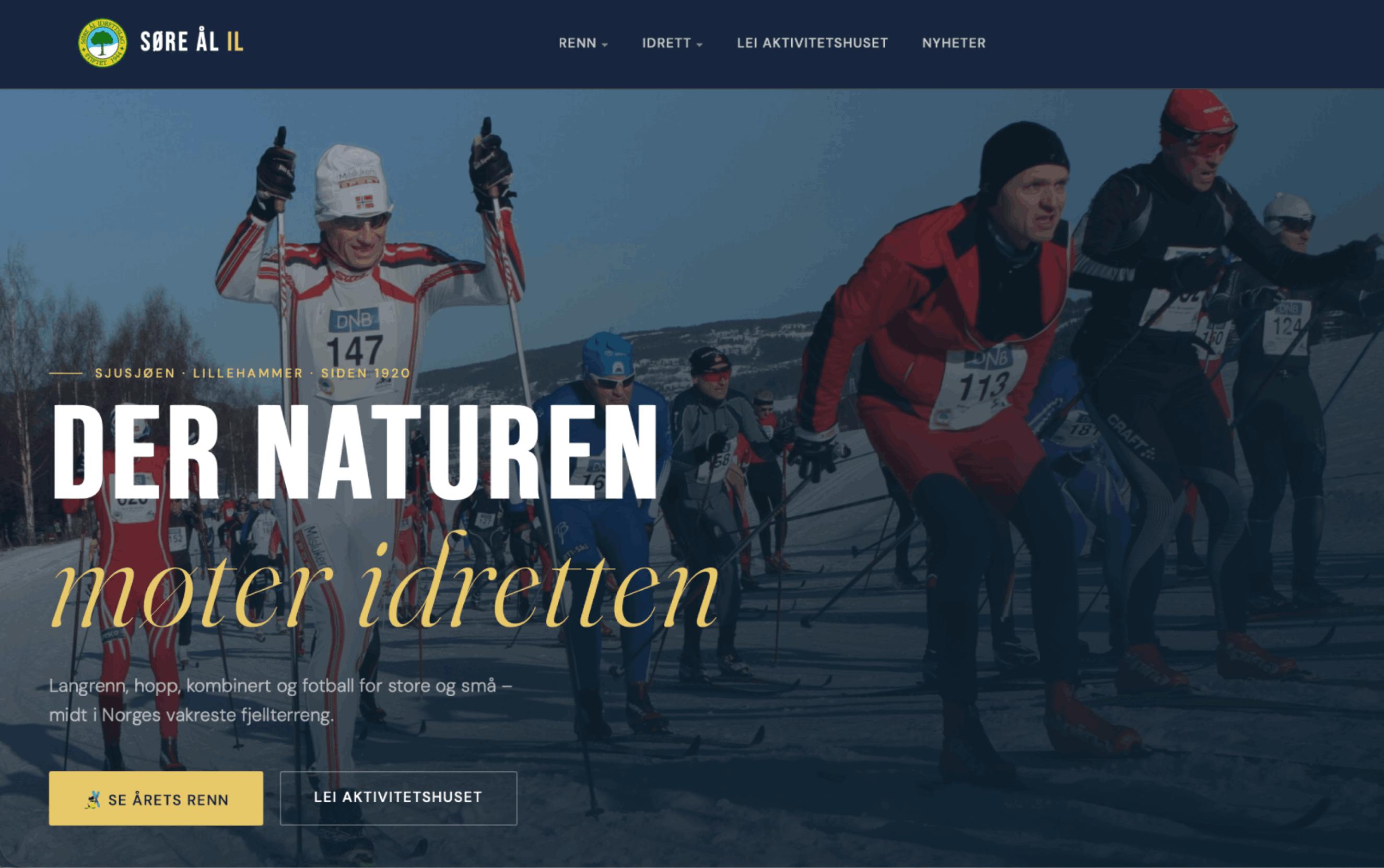 Søre Ål IL nettside